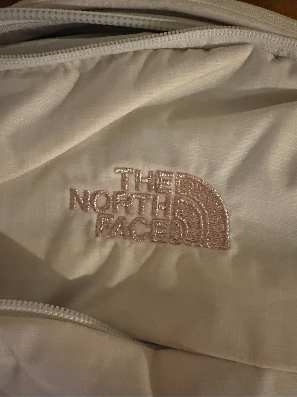 The North Face Cream Daypack with Bungee Cord - Picture 2 of 7